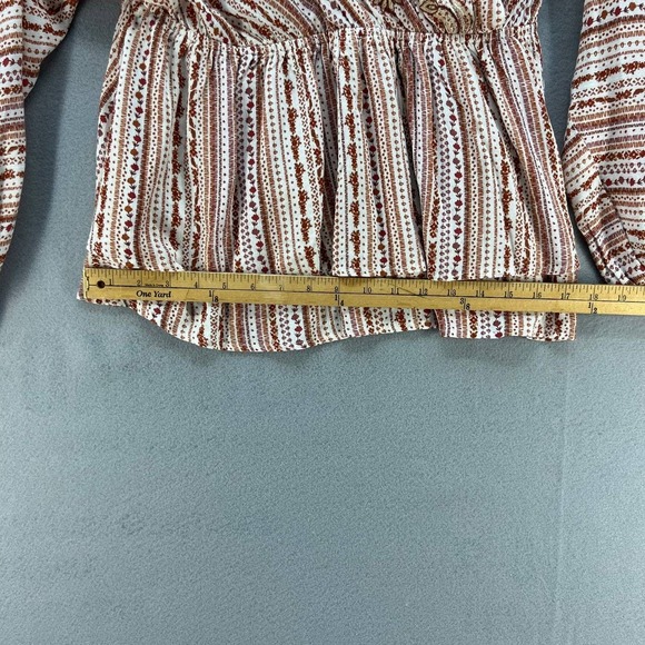 Savanna Jane Women's V-Neck Babydoll Top Size 1X Embroidered - Picture 6 of 11